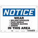 Safety Sign 7 in x 10 in Aluminum
