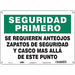 Safety Sign 10 in x 14 in Aluminum