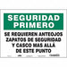 Safety Sign 10 in x 14 in Vinyl