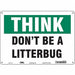 Safety Sign 10 in x 14 in Aluminum