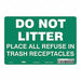 Safety Sign 7 in x 10 in Polyethylene