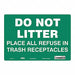 Safety Sign 10 in x 14 in Vinyl