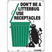 Safety Sign 14 in x 10 in Aluminum