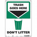 Safety Sign 14 in x 10 in Aluminum