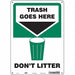 Safety Sign 14 in x 10 in Polyethylene