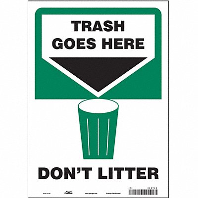 Safety Sign 14 in x 10 in Vinyl