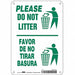 Safety Sign 10 in x 7 in Aluminum