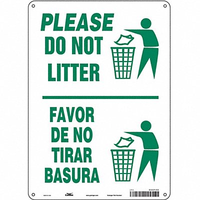 Safety Sign 14 in x 10 in Aluminum