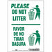 Safety Sign 10 in x 7 in Vinyl