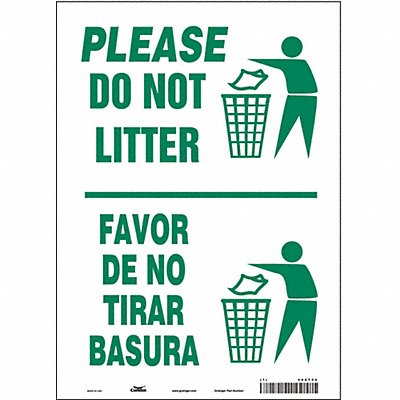 Safety Sign 14 in x 10 in Vinyl
