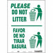 Safety Sign 14 in x 10 in Vinyl