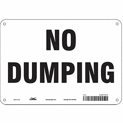 Safety Sign 7 in x 10 in Aluminum