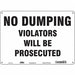 Safety Sign 10 in x 14 in Polyethylene