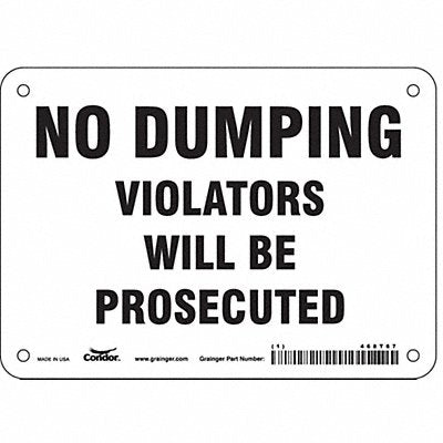 Safety Sign 5 in x 7 in Vinyl