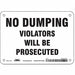 Safety Sign 5 in x 7 in Vinyl