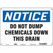 Safety Sign 10 in x 14 in Aluminum