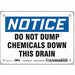 Safety Sign 5 in x 7 in Polyethylene