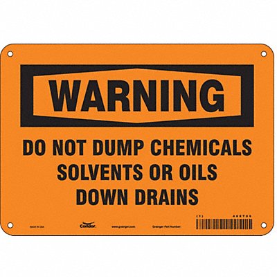 Safety Sign 7 in x 10 in Aluminum