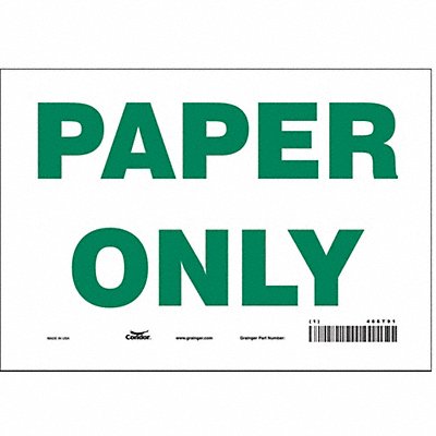 Safety Sign 7 in x 10 in Vinyl