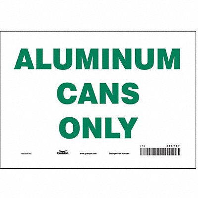 K0970 Safety Sign 7 in x 10 in Vinyl