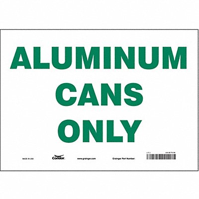 K0970 Safety Sign 10 in x 14 in Vinyl