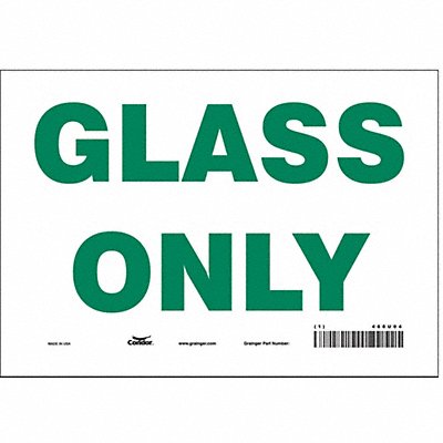 Safety Sign 7 in x 10 in Vinyl