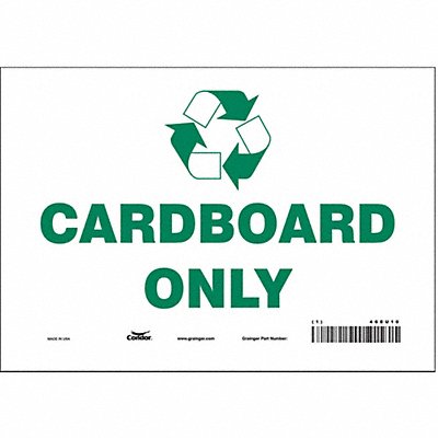 K0972 Safety Sign 7 in x 10 in Vinyl