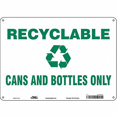 Safety Sign 10 in x 14 in Aluminum