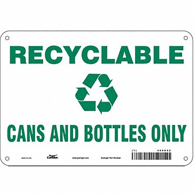 Safety Sign 7 in x 10 in Polyethylene