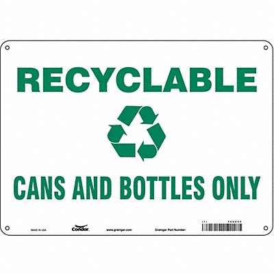 Safety Sign 10 in x 14 in Polyethylene