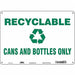 Safety Sign 10 in x 14 in Polyethylene