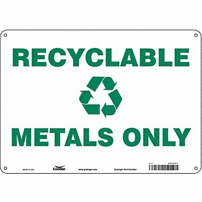 Safety Sign 10 in x 14 in Polyethylene