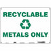 Safety Sign 10 in x 14 in Polyethylene