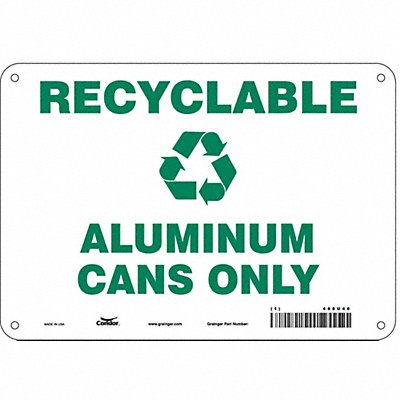 Safety Sign 7 in x 10 in Aluminum