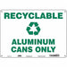 Safety Sign 10 in x 14 in Aluminum