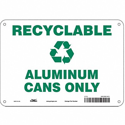 Safety Sign 7 in x 10 in Polyethylene