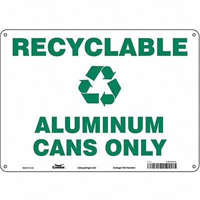 Safety Sign 10 in x 14 in Polyethylene