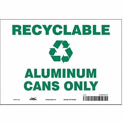 Safety Sign 7 in x 10 in Vinyl