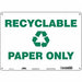 Safety Sign 10 in x 14 in Aluminum