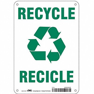 K0980 Safety Sign 10 in x 7 in Aluminum