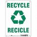 K0980 Safety Sign 10 in x 7 in Aluminum