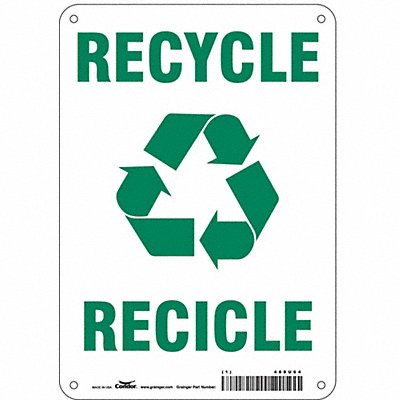 K0980 Safety Sign 10 in x 7 in Polyethylene