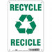 K0980 Safety Sign 10 in x 7 in Polyethylene