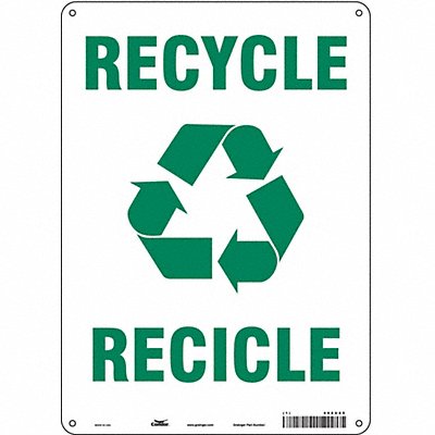 K0980 Safety Sign 14 in x 10 in Polyethylene