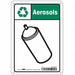 Safety Sign 10 in x 7 in Aluminum