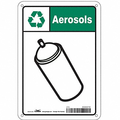 Safety Sign 10 in x 7 in Polyethylene
