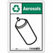 Safety Sign 10 in x 7 in Polyethylene