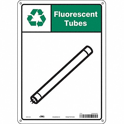 Safety Sign 14 in x 10 in Polyethylene