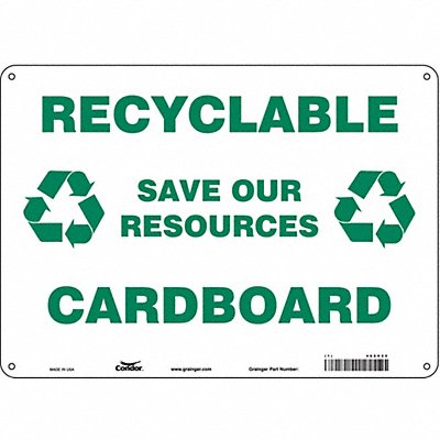 Safety Sign 10 in x 14 in Aluminum
