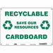 Safety Sign 10 in x 14 in Polyethylene
